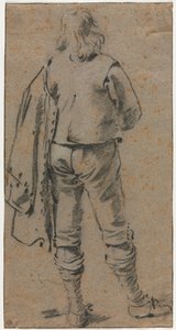 Um homem visto de trás, c. 1630 de Gerard ter Borch