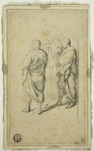 Grupo de quatro homens em togas de Gerard ter Borch