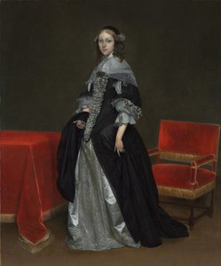 Retrato de uma mulher, c. 1665 de Gerard ter Borch