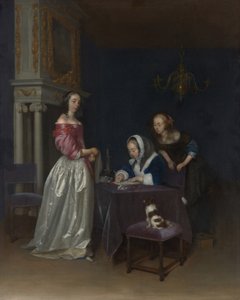 Curiosidade, c.1660-62 de Gerard ter Borch
