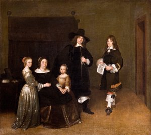 Retrato de uma família, 1656 de Gerard ter Borch