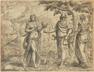 A Semente Recebida Entre os Espinhos, da Parábola do Semeador, c. 1573