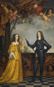 Retrato duplo de Guilherme II (1626-1650), Príncipe de Orange, e sua esposa Mary Stuart (1631-1660).