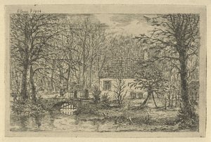 Casa com ponte sobre fosso
O pavilhão de caça em haagsche bosch