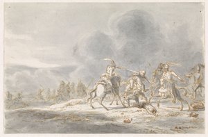 Luta de cavaleiros de Gerardus Emaus de Micault
