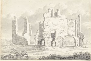Ruínas da Abadia de Rijnsburg de Gerardus Johannes Verburgh