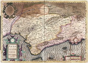 Andaluzia, Espanha (gravura de Gerardus Mercator