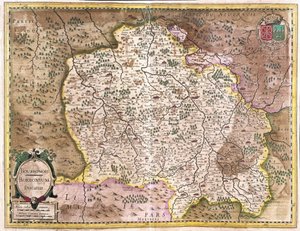 Bourbonnais, França (gravura de Gerardus Mercator