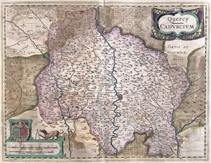 Cahors, França (gravura de Gerardus Mercator