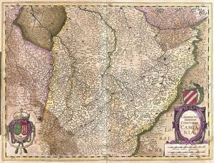 Champagne, França (gravura de Gerardus Mercator