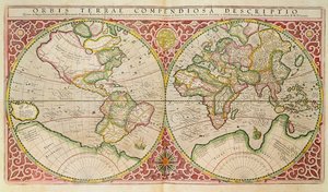 Mapa do Mundo Duplo Hemisfério, 1587