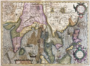 Índia Oriental (gravura de Gerardus Mercator