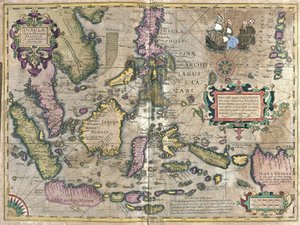 Índia Oriental com Bornéu e Filipinas (gravura de Gerardus Mercator