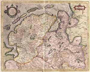 Emden e Oldenburg, Alemanha (gravura de Gerardus Mercator