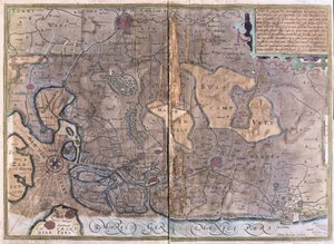 Flanders, Bélgica (gravura de Gerardus Mercator