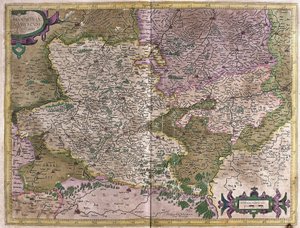 Hainaut, Namur, Bélgica (gravura de Gerardus Mercator