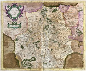 Hesse, Kassel, Alemanha (gravura de Gerardus Mercator