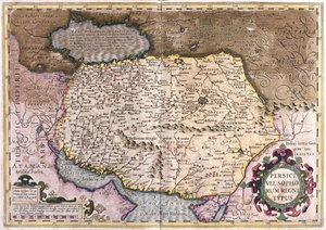 Iraque e Afeganistão (gravura de Gerardus Mercator
