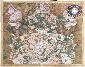 Lorraine, França (gravura de Gerardus Mercator