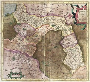 Picardie, Champagne, França de Gerardus Mercator