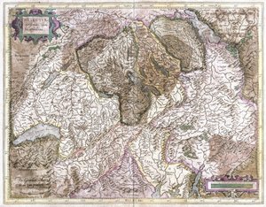Suíça (gravura de Gerardus Mercator
