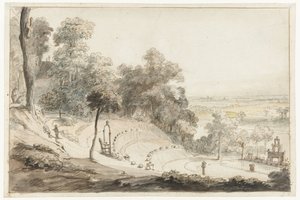 O anfiteatro no Springenberg em Cleves de Gerbrand van den Eeckhout