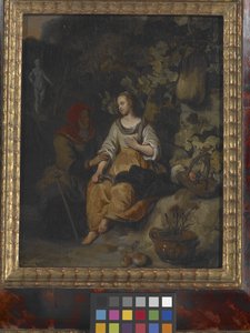 Vertumnus And Pomona (óleo sobre madeira)
