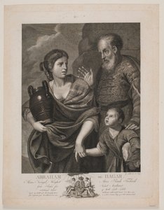 Abraão e Agar de Gerhard Ludvig Lahde