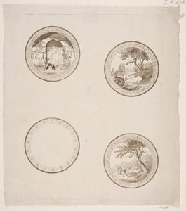 Quatro vinhetas para as fábulas de La Fontaine de Gerhard Ludvig Lahde