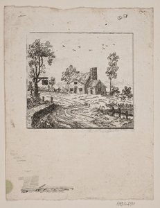 Paisagem com pousada de Gerhard Ludvig Lahde