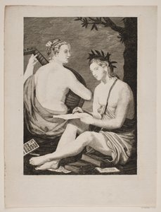 Terpsichore e Kalliope de Gerhard Ludvig Lahde
