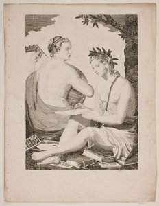 Terpsichore e Kalliope de Gerhard Ludvig Lahde