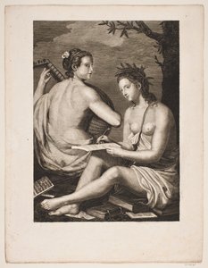 Terpsichore e Kalliope de Gerhard Ludvig Lahde