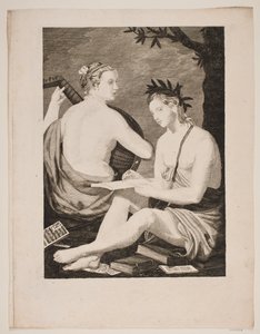 Terpsichore e Kalliope de Gerhard Ludvig Lahde