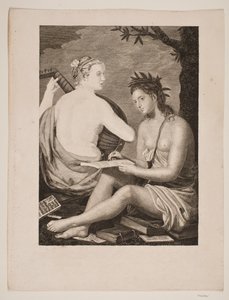 Terpsichore e Kalliope de Gerhard Ludvig Lahde