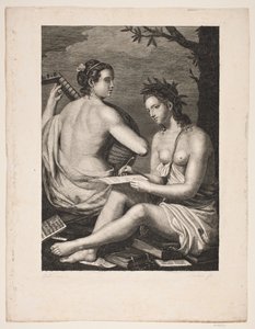 Terpsichore e Kalliope de Gerhard Ludvig Lahde