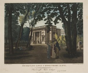 O Hércules lodge no jardim Rosenborg de Gerhard Ludvig Lahde