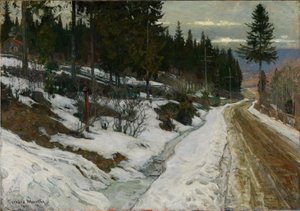 Inverno em Nittedal de Gerhard Munthe