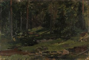 Paisagem arborizada de Gerhard Munthe