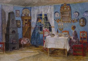 Ele não vem logo? 1917 (óleo sobre tela) de Gerhard Peter Frantz Vilhelm Munthe