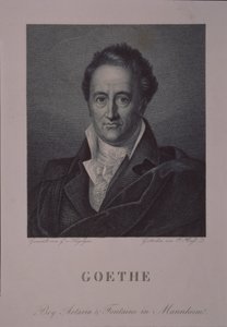 Retrato do autor Johann Wolfgang von Goethe 1749-1832 de Gerhard von Kügelgen