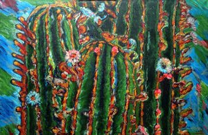 Cato em flor, 2013 (óleo sobre tela)