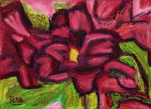 Rosas do deserto, 2018 (óleo sobre tela) de Gerhardt Isringhaus