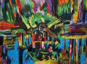 Estuario Abstrato.2018 (óleo sobre tela)