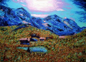 Jungfrau no verão, 2020 (óleo sobre tela) de Gerhardt Isringhaus