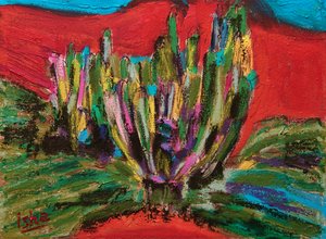 Espírito de Saguaro, 2018, óleo sobre tela