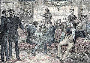 Sociedade e vida social: clube masculino de jogos e gravura de jogo de "Les besoins de la vie" de Rengade de Gerlier Gerlier