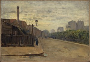 Rue Auguste-Cain, cerca de 1900 (óleo) de Germain Eugene Bonneton