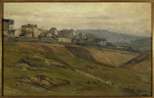 Rue du Moulin-des-Prés, cerca de 1900 (óleo sobre tela) de Germain Eugene Bonneton