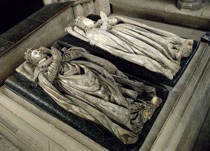 Efígies de Henrique II (1519-59) e Catarina de Médicis (1519-89) 1583 (mármore)